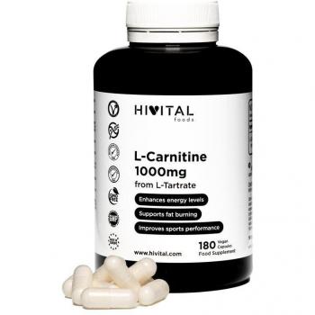 L-Carnitina 1000 mg | 180 cápsulas veganas