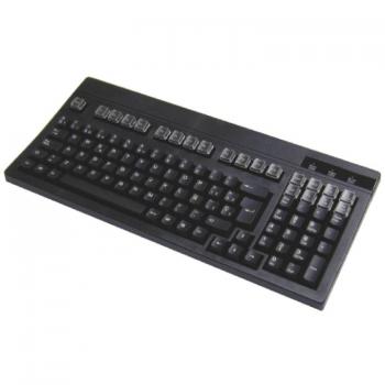 Teclado Mustek ACK-700USB BLACK USB QWERTY Español Negro 105 teclas