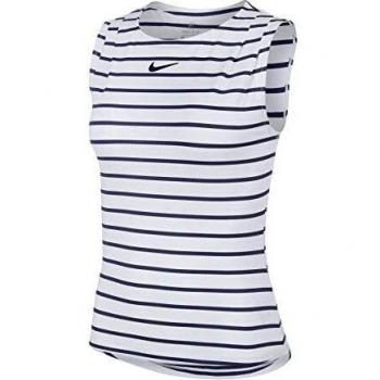NIKE Maria W Nkct Dry Tank Top/Singlet, Mujer, White/Blackened Blue/Blackened Blue, XS