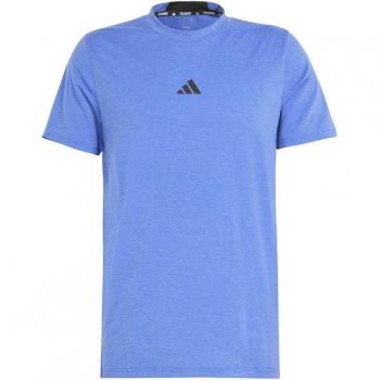 Adidas Men's Essentials Designed for Training Short Sleeve T-Shirt - Semi Lucid Blue XS