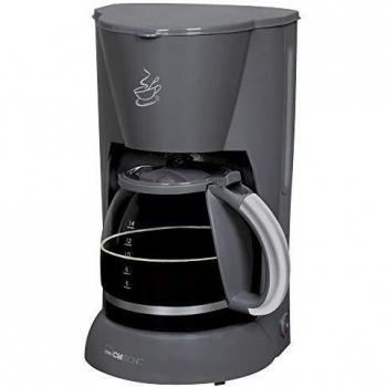 Cafetera automática Clatronic KA 3473 - Gris, capacidad para 12-14 tazas, antigoteo