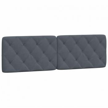 Dark Gray Velvet Headboard Cushion 60.2