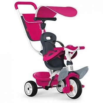 Triciclo Baby Balade 2 rosa con volquete y ruedas silenciosas
