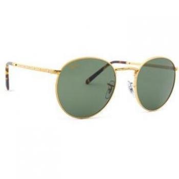 Ray-Ban New Round RB3637 919631 Men's Sunglasses Gold Size 50