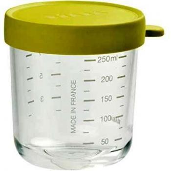 Béaba 912551 Potito de conservación ergonómico, de cristal, 250 ml