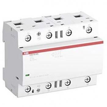Contactor ABB ESB100-40N-06 4 polos, 4 NA, 100 A, bobina 230 V AC/DC, capacidad de 69.3 kW