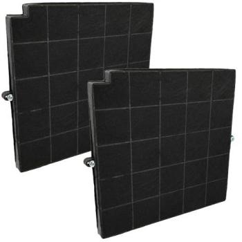 2x Filtro de Carbón Activado Compatible con Arthur Martin Norte 881532 y Nevera 881907 F122 Slim 90 - Dimensiones: 26,5 x 25,8 x 1,8 cm - Vhb