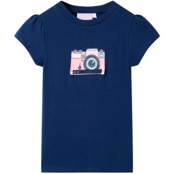 Camiseta infantil azul marino 104 Día y Noche