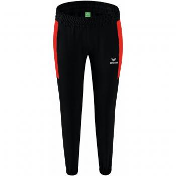 Erima Pantalones de Presentación para Mujer Team Basic, Color Negro/Rojo, Talla 36