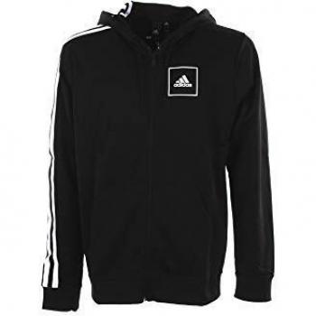 adidas M AAC FZ Hoodie Sudadera, Hombre, Black, L