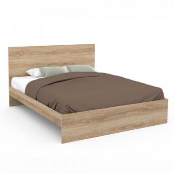 Cama doble Omaha con cabecero y somier 160 x 200 cm en madera de haya