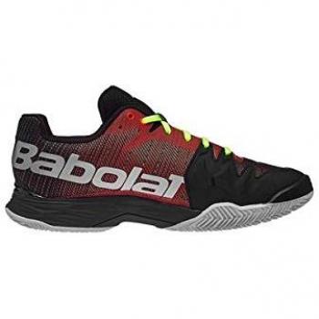 Babolat Hombres Jet Mach II Clay Zapatillas De Tenis Zapatilla Tierra Batida Negro - Naranja 42,5