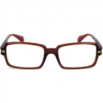Montura de Gafas Recetadas para Mujer Alyson Magee AMO 010 BROWN, Armazones Marrones, Lentes de 53 mm