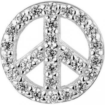 Piercing de Tragus Earcandy Peace en Plata de Ley 925 con baño de rodio