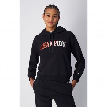 Sudadera con capucha Champion Legacy Icons Sports Logo negra para mujer - XL