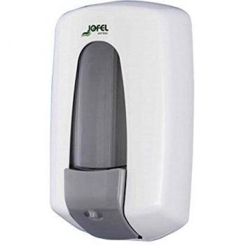 Jofel AC70700 Dosificador de Jabón Aitana Rellenable, ABS Blanco Antibacteriano, 0,900L.