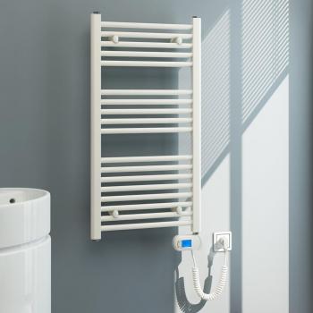 Radiador Secatoallas Eléctrico 48x92 cm Acabado Blanco Brillo Fabricado en Acero