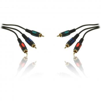 10 m 1005,84 cm pies dorado Triple conmutación de RGB YUV YPbPr RCA M - M macho a macho Cable de