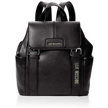 Love Moschino - Borsa Pebble Grain Pu, Bolsos mochila Mujer, Negro