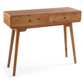 Consola Versa de Madera Rústica Color Marrón - 78 x 30 x 100 cm