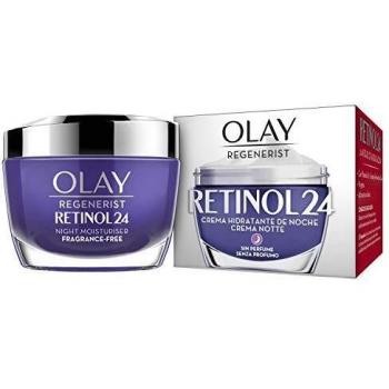 Olay Retinol 24 Crema de noche, Crema facial retinol sin fragancia,Rutina facial nocturna, crema de noche antiedad para una piel grasa, suave y radiante, 50 ml