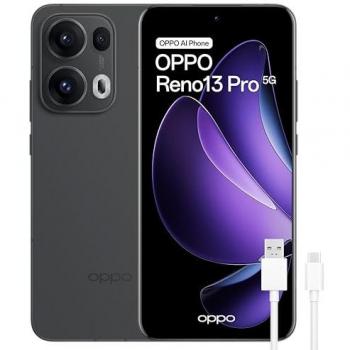 Smartphone OPPO Reno13 Pro 5G Dual SIM 12GB RAM 512GB Gris, Pantalla AMOLED 6.83, Cámara 50MP, Carga Rápida 80W