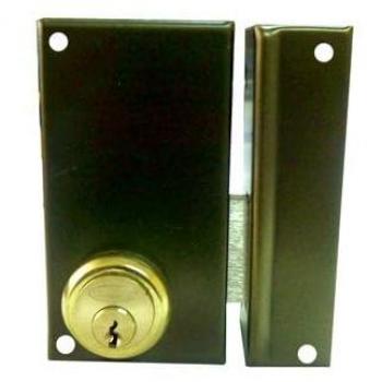 Cerradura de sobreponer Ilargi 56C con cilindro, 70mm, palanca y llave por ambos lados