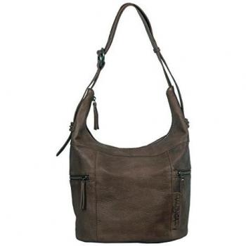 Vilenca Holland 40675 Grau - Bolso al hombro para mujer marrón marrón