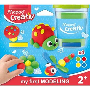 Set de plastilina Maped Creativ - 4 colores (4 x 114 g)