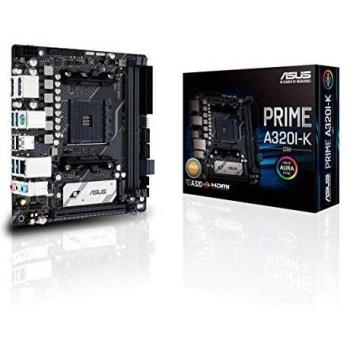 Placa Base ASUS PRIME A320I-K/CSM AM4 Mini ITX, 2xDDR4 hasta 32GB, 4xSATA3, 2xM.2, HDMI y DisplayPort, USB 3