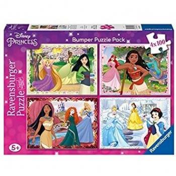 Puzzle Princesas Disney 4x100 Piezas, Ravensburger