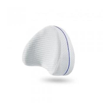 Almohada Ortopédica para Piernas y Rodillas con Espuma de Memoria, Soporte para la Espalda, Funda Extraíble - Medidas 25 x 23 x 15.5 cm