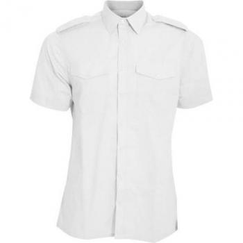 Camisa de piloto Kustom Kit de manga corta para hombre KK133
