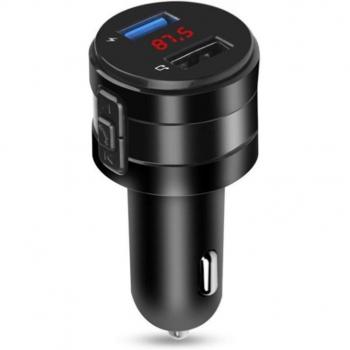 Cargador USB Dual 3.1A con Radio Bluetooth y Manos Libres para Coche, Soporte para MP3 y DVR I1F7