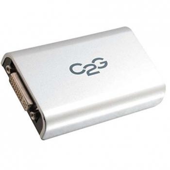 C2G USB/DVI - Accesorio (USB, DVI-I, Alámbrico, USB, USB Mini-B F, DVI-I DL F, Gris)