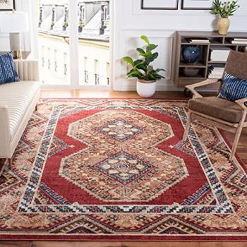 Safavieh Traditional Red and Rust Area Rug 90 x 150 cm