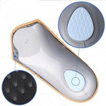 3/4 Plantillas Soporte Corrector Para Arco Unisex Ortopédicas Pie Plano Valgo - Beige, M