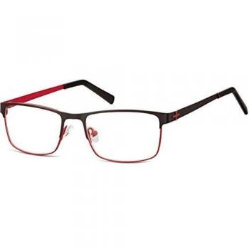 Rectangle Montura Completa Metálico Rojas Armazones para Hombre - SmartBuy Collection