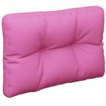 Cojín para sofá de palets tela rosa 60x40x12 cm