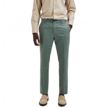 Pantalones De Vestir Selected Oasis Lino Slim Fit