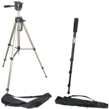 Kit Trípode Profesional DynaSun MX3000 175cm Aluminio y Monopie Compacto Monopode WT1003 Pie 170cm