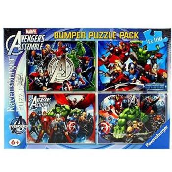 The Avengers 4X 100 Piece Jigsaw Puzzle Bumper Pack by The Avengers