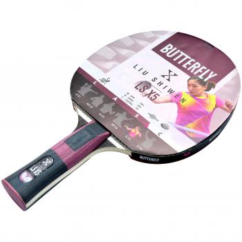Butterfly Unisex Liu shiwen LSX 5 Wakaba raqueta de tenis de mesa, color negro/rojo, tamaño completo