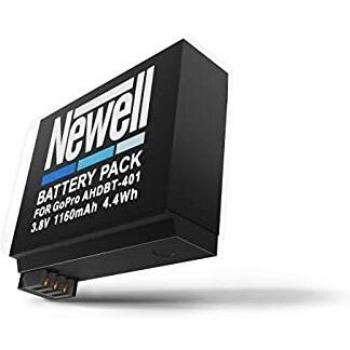 Batería Newell AHDBT-401 Compatible con cámaras de acción, 3.7V, 1200mAh, Lithium-Ion, recargable