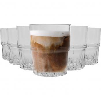 Duralex Set de 6 Vasos Apilables Transparentes de Cristal 16 cl