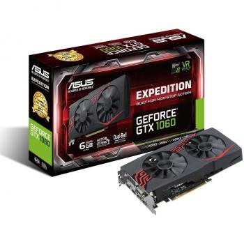 Tarjeta Gráfica ASUS GeForce EX-GTX1060, 6GB GDDR5, DVI-D, 2xHDMI, 2xDisplay Port, GPU 1708MHz, OpenGL 4.5
