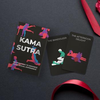 Gift Republic Juego de Cartas Kama Sutra - Tarjetas con ilustraciones eróticas, 52 cartas, incluye posiciones sexuales, diseño creativo y divertido, ideal para parejas