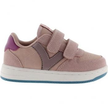 Victoria Tiempo Kids' Sneakers with Suede Accents and Velcro Straps