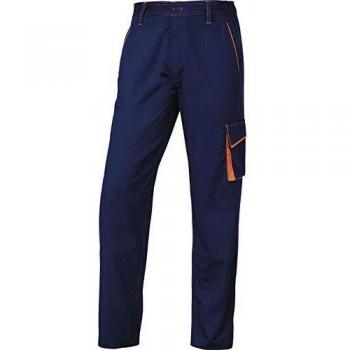 Delta plus - Pantalon panostyle poliester algodón marino naranja talla -s