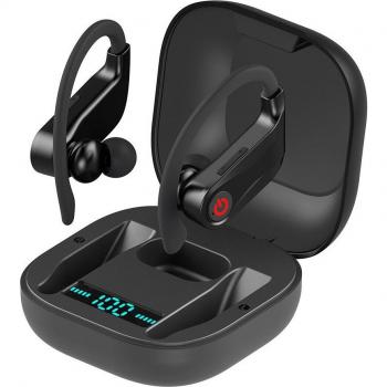 Auriculares inalámbricos TWS Power HBQ PRO Bluetooth 5.0 estéreo deportivos con estuche de 950mah, resistentes al agua y gancho para la oreja Q32